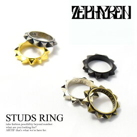 ゼファレン ZEPHYREN STUDS METAL RING【メンズ レディース 指輪 リング アクセサリー】ストリート