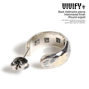 rrt@C VIVIFY Back Hallmarks Pierce / Hammered finish / Round w/gold vfp-306 Y sAX t[vsAX Vo[925 ANZT[ WG[ 