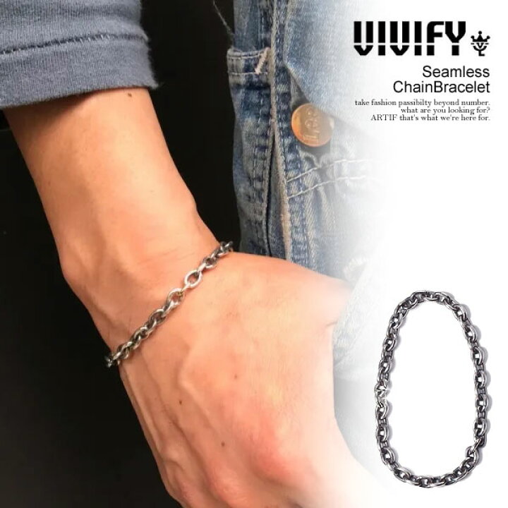 楽天市場】ビビファイ VIVIFY Seamless ChainBracelet vfb-170 メンズ 