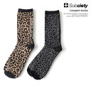 サブサエティ SUBCIETY Leopard socks 105-80929 メンズ ソックス クルーソックス ハイソックス 靴下 レオパード柄 ストリート