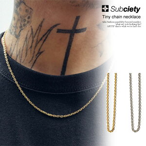 TuTGeB SUBCIETY Tiny chain necklace 105-94964 subciety Y lbNX ^J `F[lbNX  Xg[g