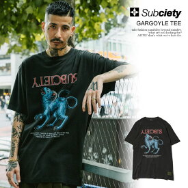 サブサエティ SUBCIETY GARGOYLE TEE 107-40977 subciety メンズ Tシャツ 半袖 半袖TEE 送料無料 ストリート