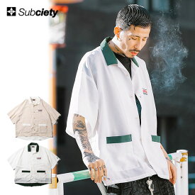 30％OFF SALE セール サブサエティ SUBCIETY DOUGH BOY SHIRT 109-22748 subciety メンズ シャツ 半袖シャツ 送料無料 ストリート