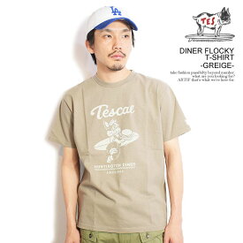 エンドレスサマー The Endless Summer TES DINER FLOCKY T-SHIRT -GREIGE- fh-24574317g メンズ Tシャツ 半袖 TES USコットン 送料無料 ストリート