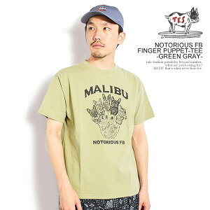 �G���h���X�T�}�[ The Endless Summer TES NOTORIOUS FB FINGER PUPPET-TEE -GREEN GRAY- fh-26574322g �����Y T�V���c ���� TES US�R�b�g�� �������� �X�g���[�g