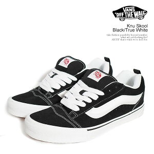 ���@���Y VANS Knu Skool Black/True White vn0009qc6bt �����Y �X�j�[�J�[ �j���[�X�N�[�� �V���[�Y �X�P�[�g�V���[�Y �o���Y �������� �X�g���[�g