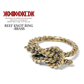 アニマリア ANIMALIA REEF KNOT RING -BRASS- animaliaメンズ レディース リング 指輪 アクセサリー ジュエリー リーフ ツイスト ロープ おしゃれ かっこいい ブラス 真鍮 ゴールド 金 ストリート