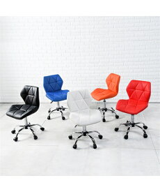 椅子 チェア 高さ調節 無段階 キャスター付き オレンジ/ブラック/ブルー/ホワイト/レッド ニッセン nissen