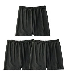 オーバーパンツ スパッツ 大きいサイズ レディース 深ばき 綿混 1分丈オーバー 3枚組 3L〜4L/5L〜6L インナー 女性 ニッセン nissen