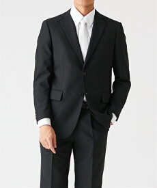 スーツ フォーマル 大きいサイズ ビジネス メンズ アジャスター付 シングル2つボタン ツータック パンツ 黒 E5/E6/E7/E8 ビッグ ラージ ニッセン nissen