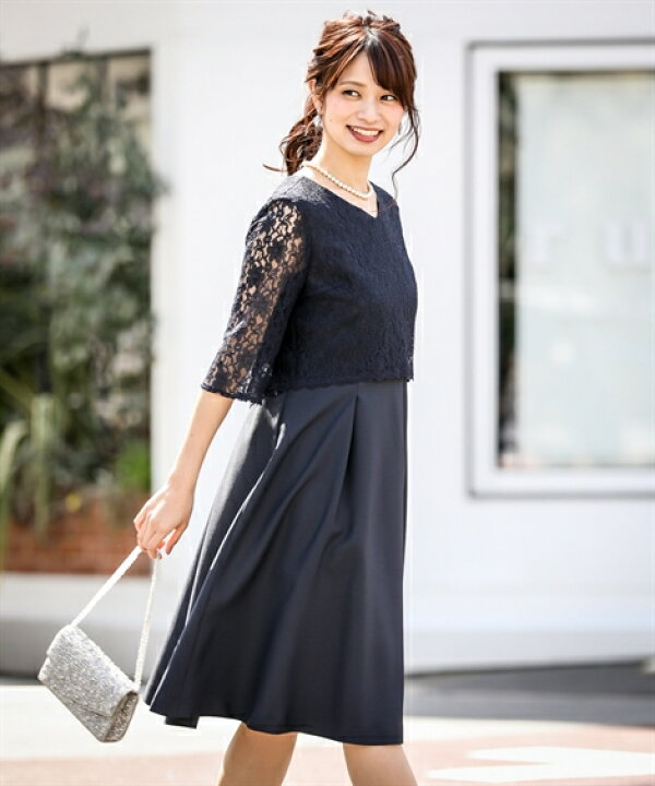 上品 レース使いワンピース4l セレモニー 大きいサイズ Outlet Sale