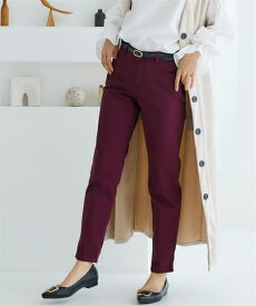 スキニーパンツ レディース ボトムス ズボン デニム テーパード ロングパンツ ストレッチ 伸縮 ウエストゴム 大きいサイズ ゆったり ゆるフィット 春 夏 秋 冬 股下70cm 股下75cm 黒 カーキ ベージュ S M L LL 3L 4L 5L ニッセン nissen