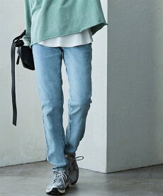 パンツ レディース スキニー スリム ゆるフィット 大きいサイズ ストレッチ 体型カバー 選べる股下 春 夏 秋 冬 股下70 股下75cm S M L LL 3L 4L 5L 6L 黒 紺 ベージュ ブルー デニム ニッセン nissen
