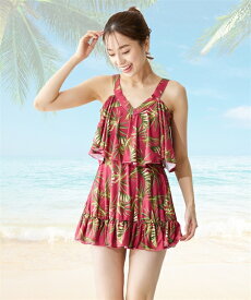 楽天市場 ニッセン 大きいサイズ 水着 オールインワンの通販