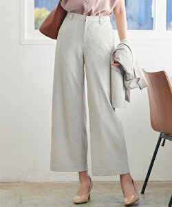 スーツ 大きいサイズ レディース うすカル ジャージ 通気性抜群 セミワイド パンツ 上下別売り 3L/4L/5L/6L/8L ビジネス セットアップ ニッセン nissen