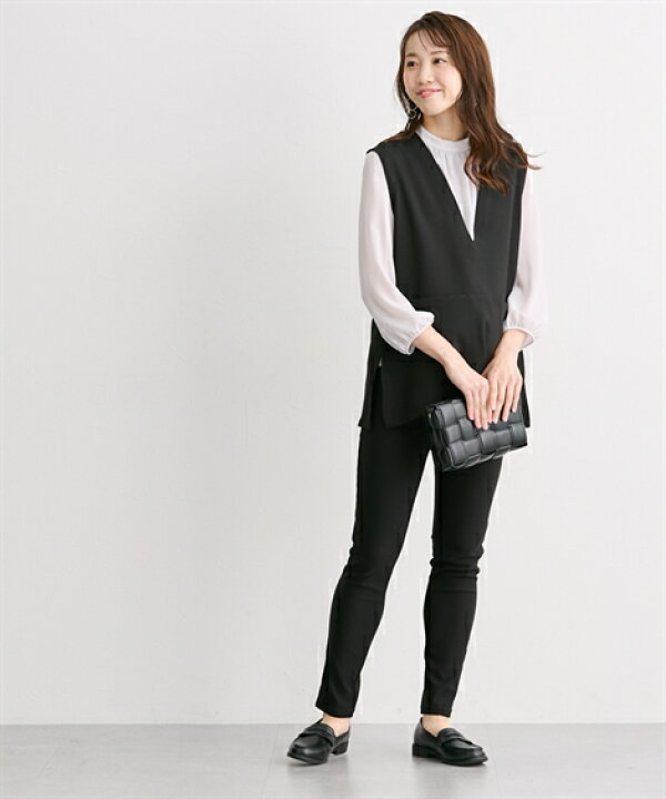 犬印本舗 パンツ マタニティ ママ 産前 産後 ながーく使える スキニー レギパン 6l ニッセン Nissen 品揃え豊富で