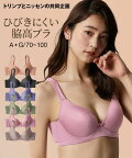 ブラジャー ワイヤー入り レディース シームレス アウターにひびかない ひびかない シンプル モールド 脇すっきり 柔らか ( トリンプ ) 黒 A75/A80/B70/B75/B80/B85/C70/C75/C80/C85/D70/D75/D80/D85 インナー 女性 ニッセン nissen