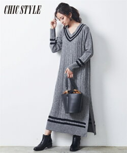 グレー ニット ワンピースの人気商品 通販 価格比較 価格 Com