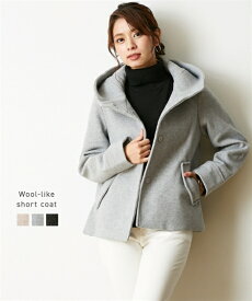 楽天市場 ショートコート レディース ウール コート ジャケット レディースファッション の通販