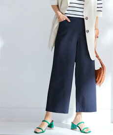 【最大25％OFF！3点以上＆クーポン利用で♪ 5/18 10:59まで】パンツ パンツ ワイド ガウチョ レディース 接触冷感 クロップド丈 フルレングス ひんやり 夏 ニッセン nissen