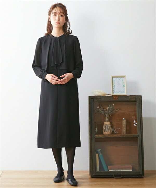 楽天市場】喪服 礼服 ブラックフォーマル ワンピース 大きいサイズ  