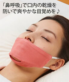 おやすみ用 鼻呼吸シルク マスク グレー 大きめ /ピンク ニッセン nissen