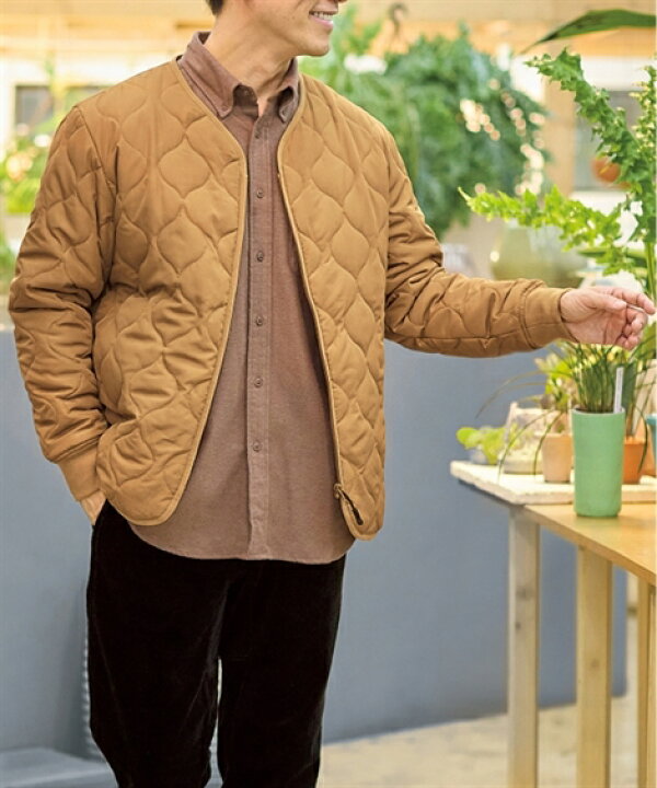 楽天市場】ジャケット アウター ブルゾン メンズ 中綿キルティング 