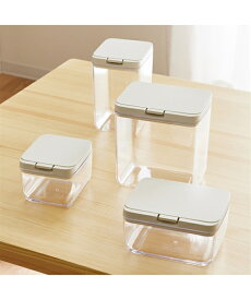 MARNA ワンタッチ 保存容器 GOOD LOCK CONTAINER キッチン クリア/ホワイト ワイドトール 2.0L ニッセン nissen
