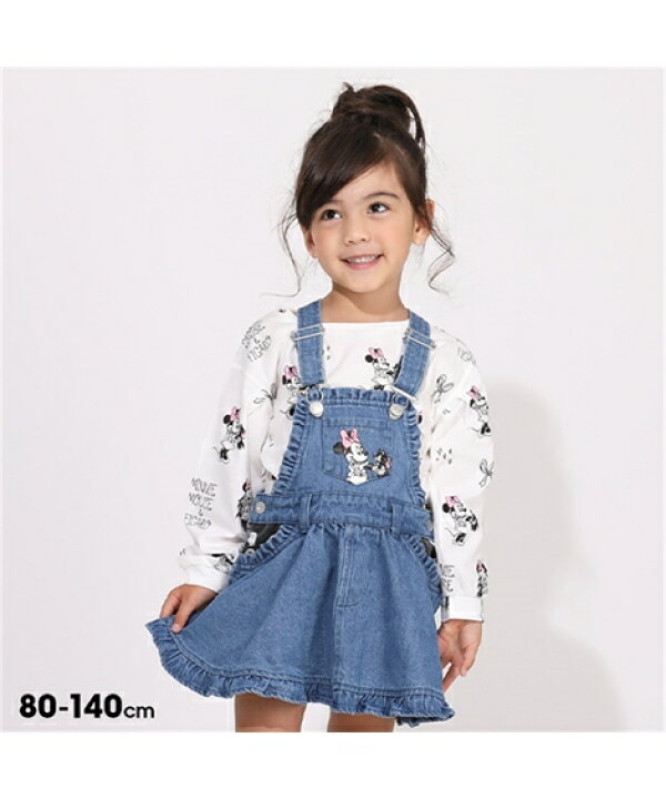 楽天市場 スカート キッズ 女の子 Babydoll ディズニー デニム フレア ジャンパー 5470k ミニー 身長80 140cm ニッセン Nissen ニッセン 楽天市場店