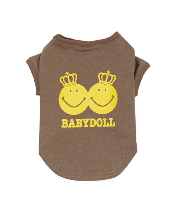 楽天市場 ペット服 Babydoll スマイリー ドッグウェア 50 オフホワイト ソフトピンク ブラウン S M L ニッセン Nissen ニッセン 楽天市場店