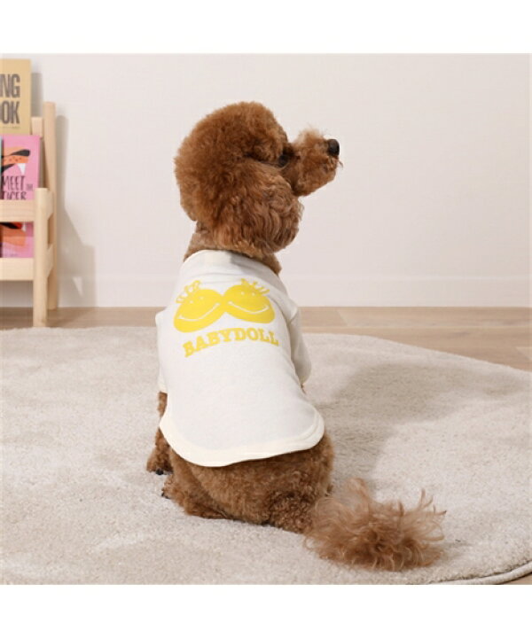 楽天市場 ペット服 Babydoll スマイリー ドッグウェア 50 オフホワイト ソフトピンク ブラウン S M L ニッセン Nissen ニッセン 楽天市場店