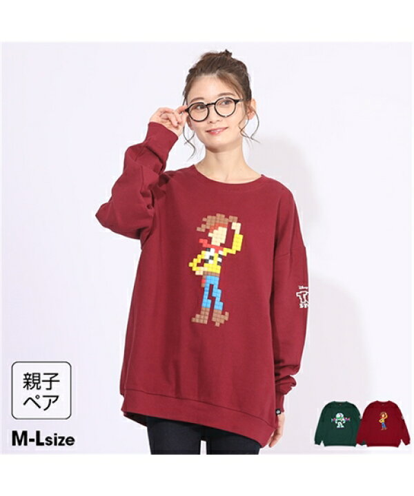 楽天市場 トレーナー レディース Babydoll 親子お揃い ディズニー シリコン プリント 5541a ウッディ バズライトイヤー M L ニッセン Nissen ニッセン 楽天市場店