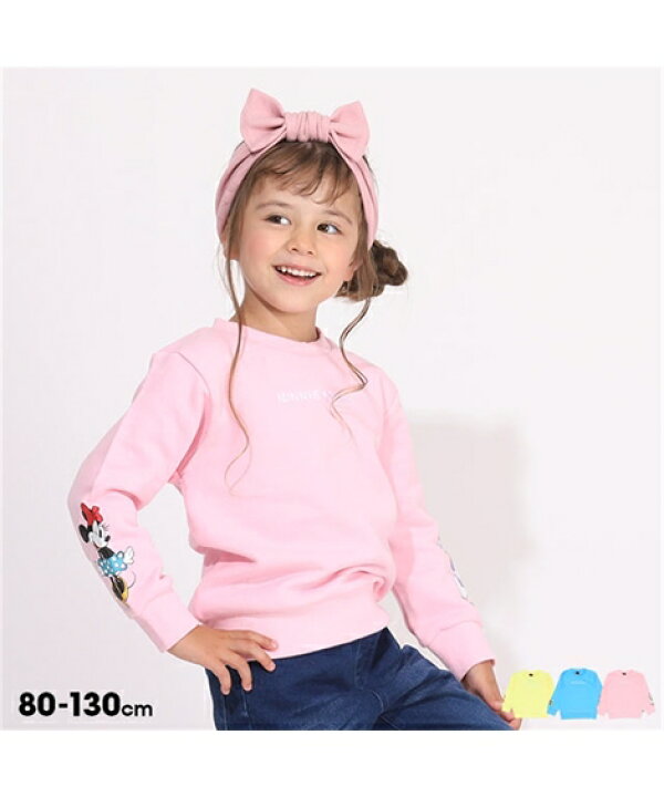 楽天市場 トレーナー ベビー Babydoll ディズニー 袖キャラクタープリント 52k チップ デール ミッキー ドナルド ミニー デイジー 身長80 130cm ニッセン Nissen ニッセン 楽天市場店