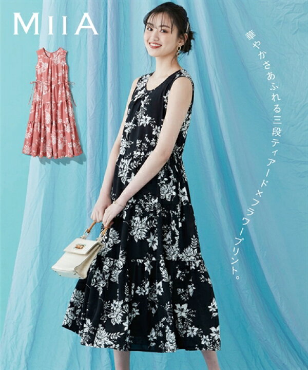 楽天市場 ワンピース ロング マキシ 大きいサイズ レディース ヴィンテージフラワーティアード Miia ピンク系 黒系 6l 8l 10l ニッセン Nissen ニッセン 楽天市場店 楽天市場 ワンピース ロング マキシ 大きいサイズ レディース ヴィンテージフラワーティアード Miia ピンク系 黒系 6l 8l 10l ニッセン Nissen ニッセン 楽天市場店
