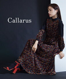 パーティドレス ワンピース 大きいサイズ レディース 結婚式 オケージョン Callarus Switching Velor Design Onepiece Dress 有 ネイビー系/黒系 4L/5L 二次会 披露宴 お呼ばれ フォーマルドレス ニッセン nissen