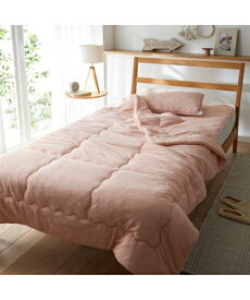 綿100％ タオル 地 洗える肌掛け 布団 アイボリー/オリーブグリーン/グレージュ/ペールコーラルピンク/モダングレー シングル ニッセン nissen