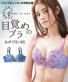 ノンワイヤーブラジャー レディース 目覚めのノンワイヤー ( トリンプ ) サニーブルー/スウィートラベンダー D75〜F85 ノンワイヤー ブラジャー 女性 インナー ニッセン nissen