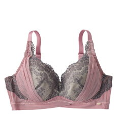 ノンワイヤーブラジャー レディース アンダーが苦しくないノンワイヤー マディア インクネイビー/カメオピンク A70〜C80 ノンワイヤー ブラジャー 女性 インナー ニッセン nissen