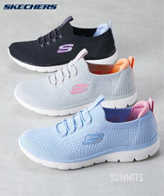 SKECHERS レディース スケッチャーズ SUMMITS 靴 シューズ BLACK×MULTI/GRAY×MT/LIGHT BLUE×MULTI 22.5〜25.5cm ニッセン nissen