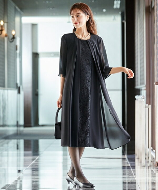 楽天市場】喪服 礼服 ブラックフォーマル ワンピース 大きいサイズ  