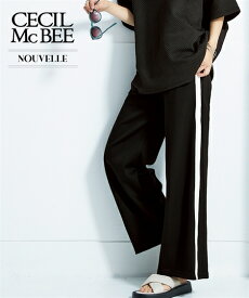 【店内全品★送料無料！4/19 AM10:59まで】パンツ 【CECIL McBEE】サイドラインパンツ ニッセン nissen