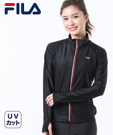 FILA ラッシュガード レディース スタンド 319-236-5 6 かわいい おしゃれ ネイビー/ブラック/ホワイト S/M/L/LL ニッセン nissen