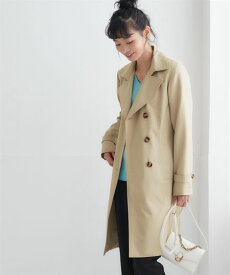 【最大20%OFF SALE！2/12 10:59まで】コート アウター レディース 花粉がつきにくい トレンチ 裏地ストライプ 共布 ベルト付 はっ水 防汚機能 キャメルベージュ ブルー系ストライプ裏地/グレージュ ベージュ系ストライプ裏地 /ネイビー ブルー系ストライプ裏地 S〜3L nissen