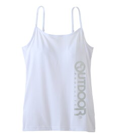 肌着 インナー キッズ OUTDOOR PRODUCTS アウトドアプロダクツ モールドカップ付 キャミソール 吸汗速乾 女の子 春 夏 秋 冬 子供 子ども ジュニア チャコールグレー/白 身長150/160/165cm ニッセン nissen