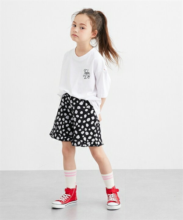 楽天市場】パンツ ズボン 子供服 キッズ 裾フリル総柄 ショート 女の子 