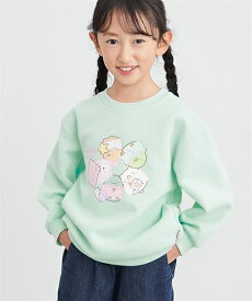 【最大5%OFF SALE！12/11 10:59まで】トレーナー 子供服 キッズ すみっコぐらし 裏起毛 プリント 男の子 女の子 冬 トップス スウェット プルオーバー エメグリーン/クリーム/サックス/ピンク/ラベンダー | 身長110〜160cm | ニッセン nissen