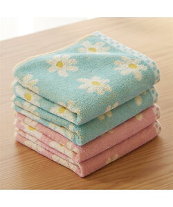 フェイスタオル フラプティ フェイス タオル 2色4枚セット 吸水 ブルー×ピンク/ブルー×ベージュ/ベージュ×ピンク 約 34×75cm ニッセン nissen