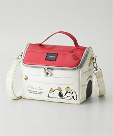バッグ（鞄） レディース スヌーピー 10ポケット肩ひも長め多 収納 おうち型2WAY ショルダー バッグ 春 夏 秋 冬 斜め掛け かばん バック かわいい おしゃれ ニッセン nissen