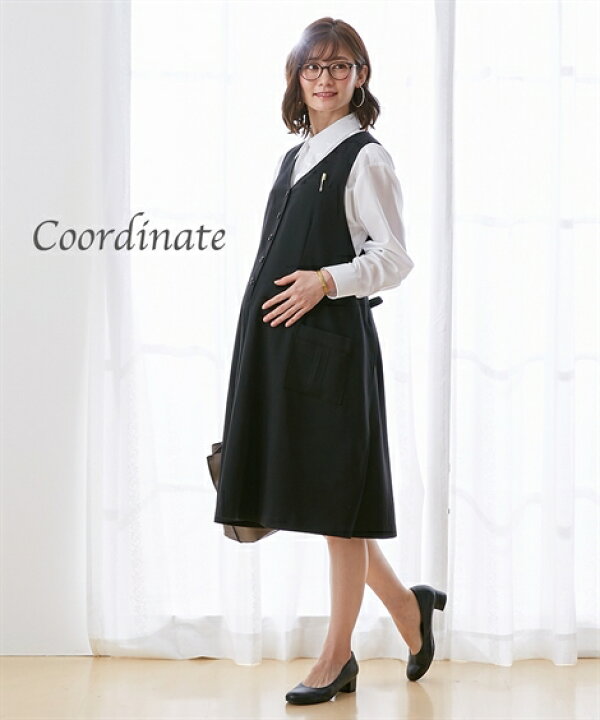 楽天市場 人気 送料無料 オフィス 事務服ラップワンピース 産前 産後 ニッセン Nissen Quntstyle By Nissen