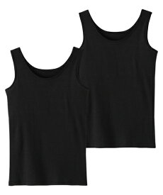【2枚組】タンクトップ ふわふわパッド 綿100% 白 黒 無地 ソフトカップ 女の子 女子 子供 ジュニア 子供下着 キッズ インナー 肌着 子ども スクール 胸2重 胸二重 コットン 学校 小学生 タンクトップ ニッセン nissen春 夏 秋 冬